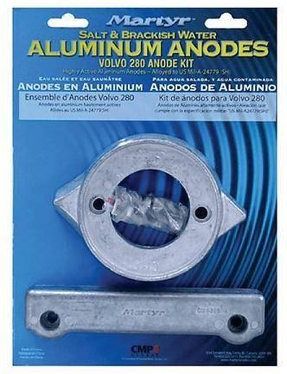 Volvo Penta 280 Anodeset Aluminium - Martyr