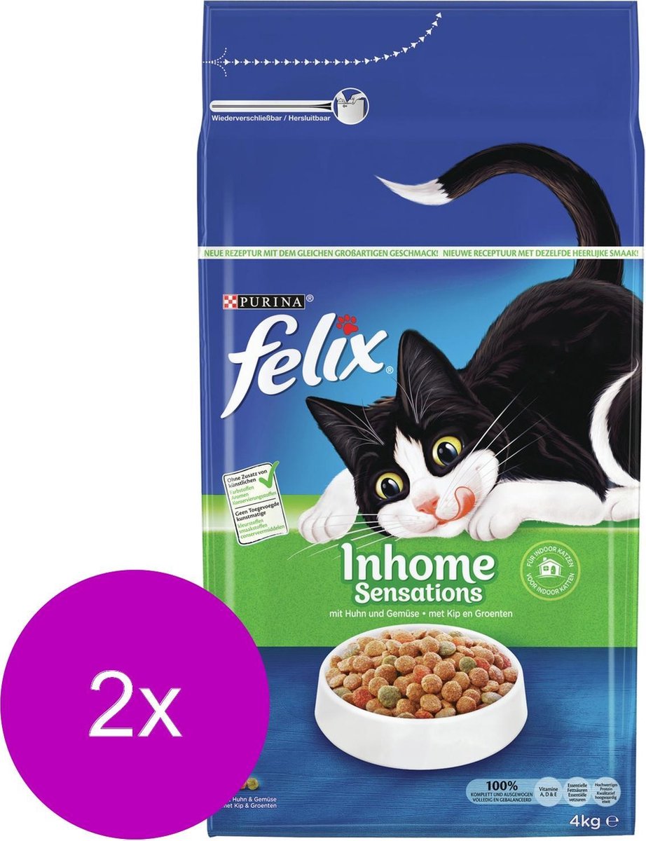 Felix Inhome Sensations - Kattenvoer - 2 x 4 kg