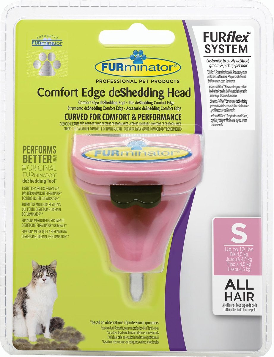 Furminator Furflex Cat Deshedding Tool 12x4.5x15.5 cm Roze Alle Haartype Small