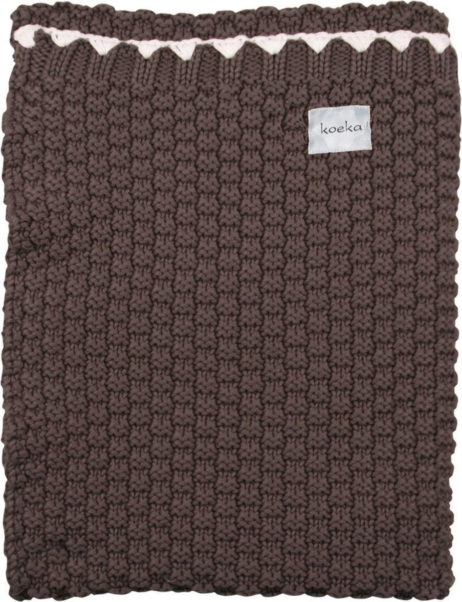 Koeka - Deken Valencia Ledikant - One size - dark grey