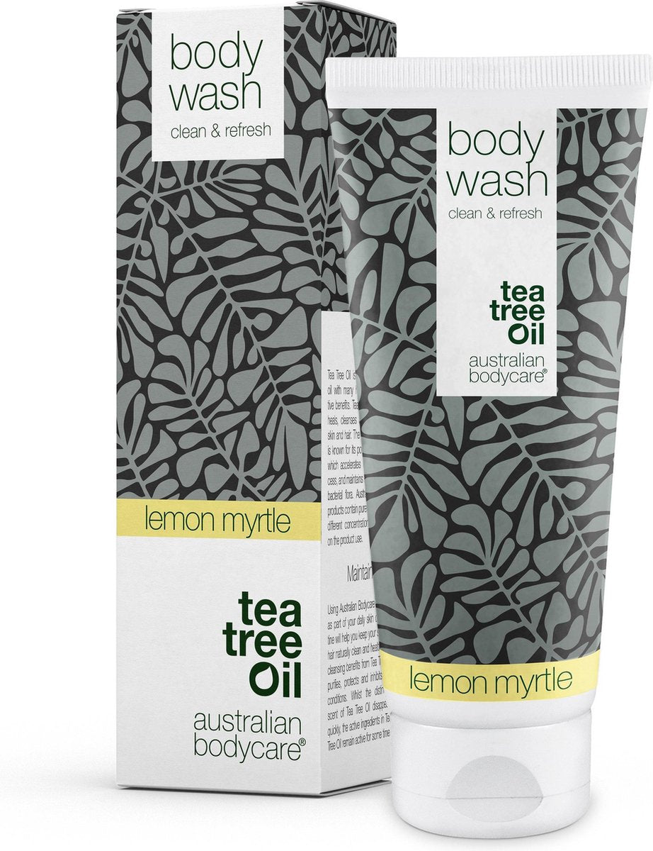 Australian Bodycare Body Wash + Lemon Myrtle 200 ml - Douchegel met 100% natuurlijke Tea Tree Olie + Lemon Myrtle - Vermindert rode vlekjes