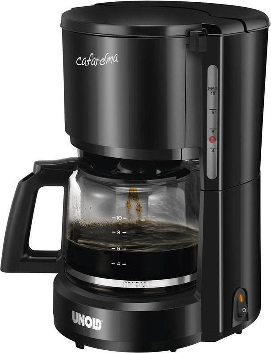 Unold Compact Koffiezetapparaat Zwart Capaciteit koppen: 10 Warmhoudfunctie