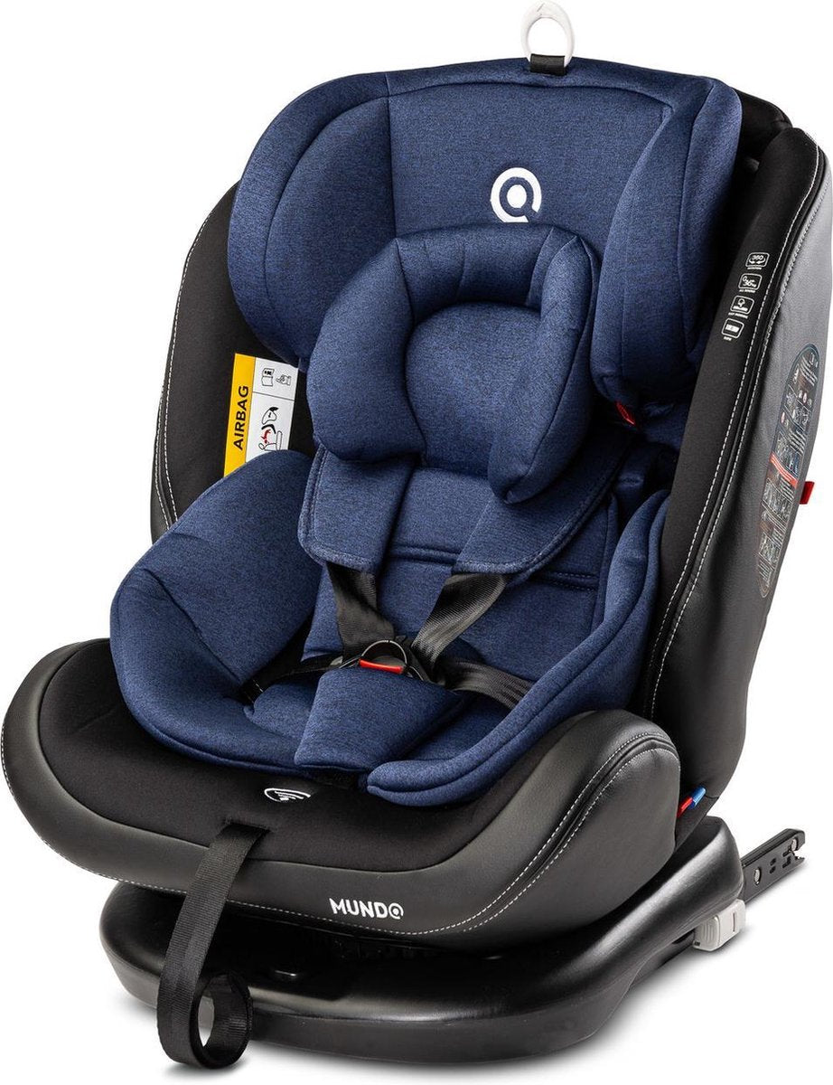 HIBABY MUNDO 0-36 KG ISOFIX - 360 Graden Draaibaar Blauw