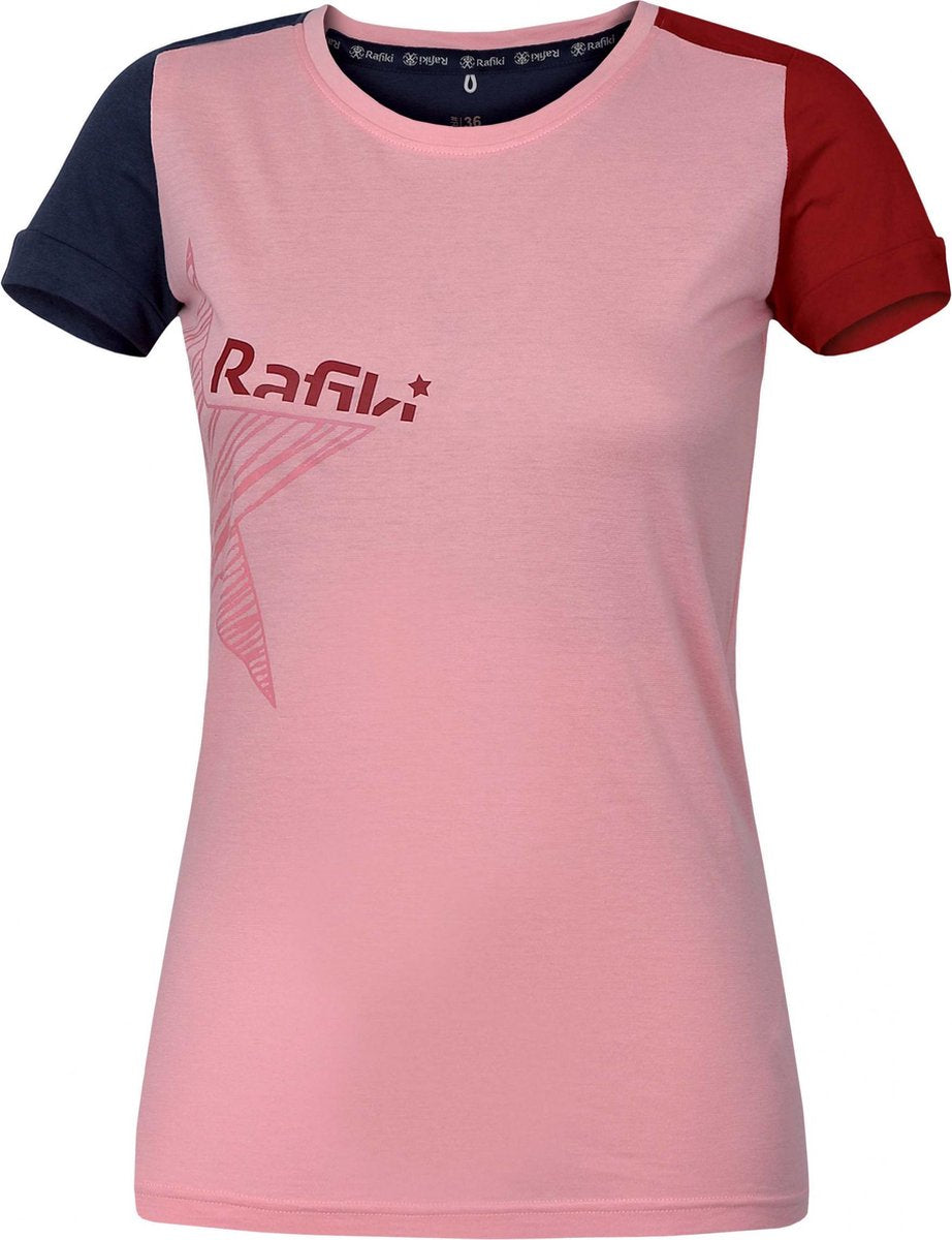 Rafiki T-shirt Chulilla Dames Katoen Roze Maat 38