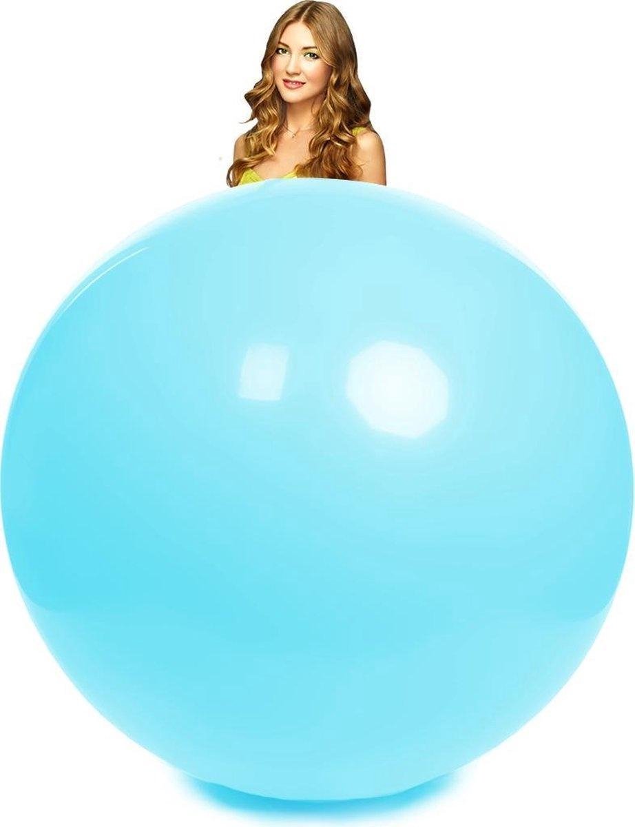 10 Baby blauwe mega ballonnen.