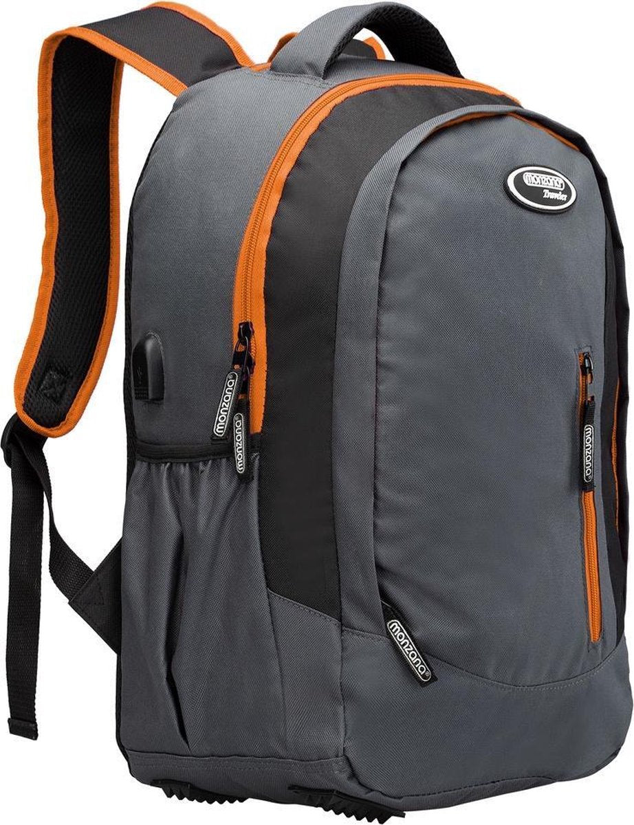 Deuba Sportrugzak 35L grijs/oranje