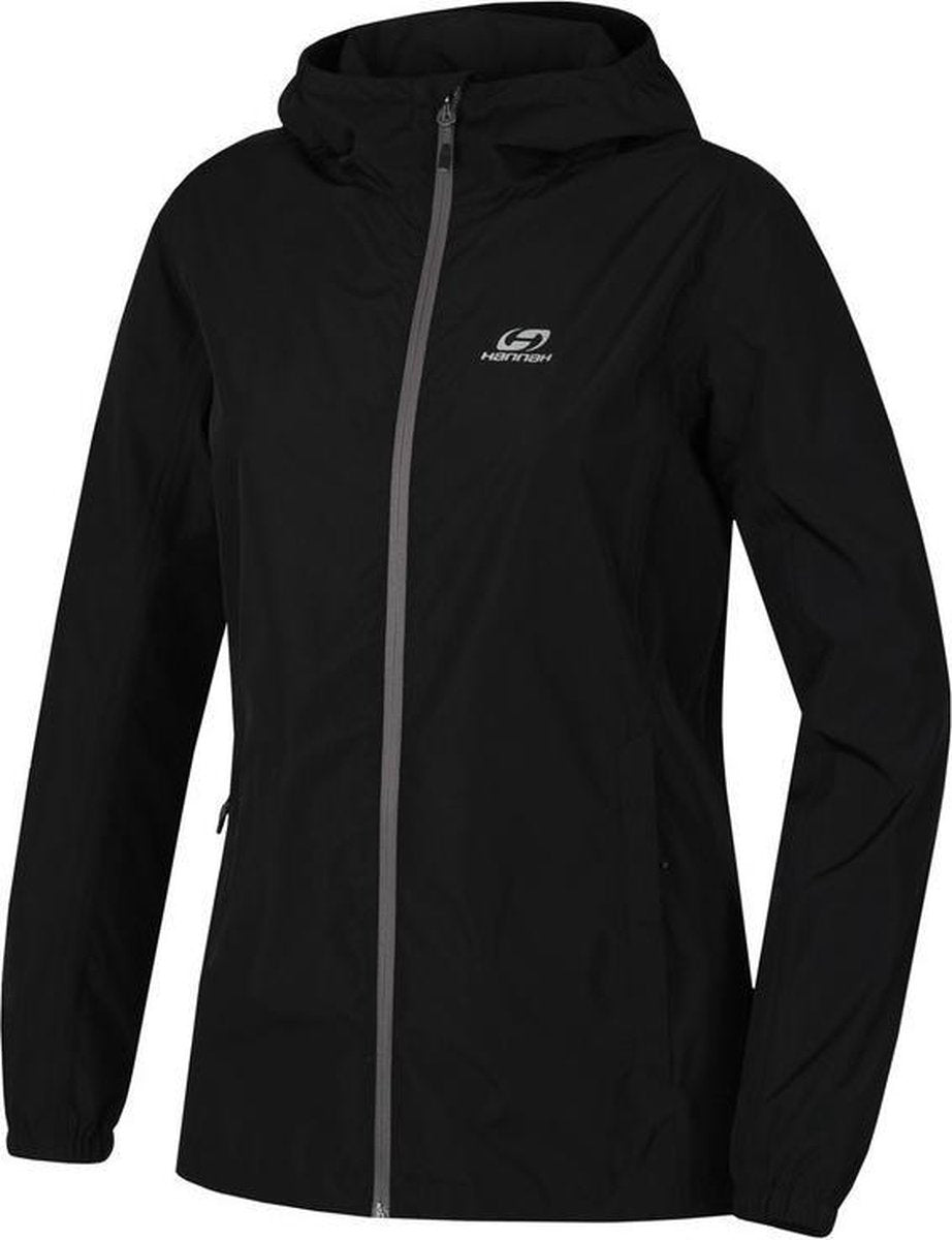 Hannah Outdoorjas Dries Dames Polyester/pu Zwart Mt 36