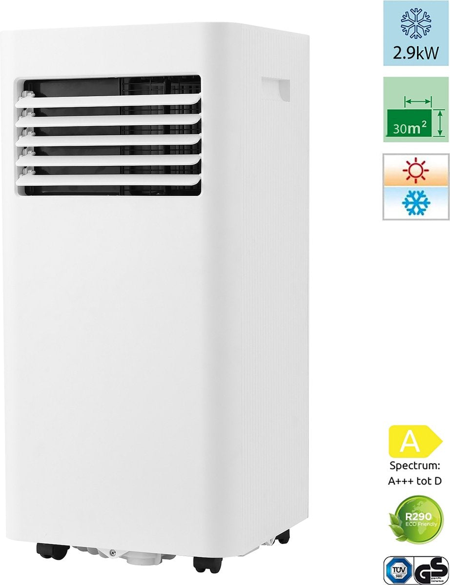Mobiele airco ideaal voor in de slaapkamer of woonkamer - 10000 BTU / 2