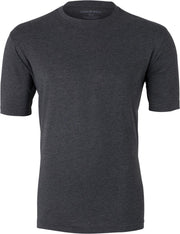 Casa Moda  T-shirt - O-neck - antraciet gemeleerd -  Maat XXXXL