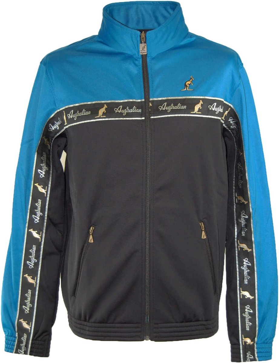 Australian duo jack acetaat Teal Green-zwart maat S/46