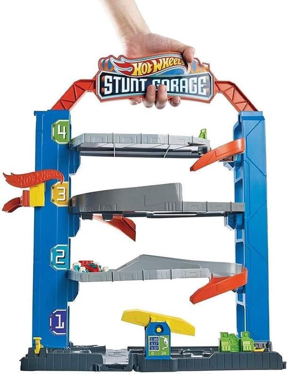 Hot Wheels Stunt Garage - Speelgoedgarage - Autogarage - Parkeergarage Speelset - Kinderspeelgoed