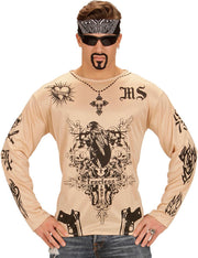 Tatoeages t-shirt voor volwassenen - Volwassenen kostuums