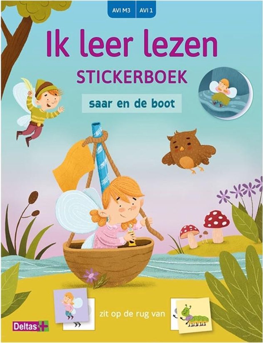 Deltas AVI M3 Ik Leer Lezen Stickerboek Saar en de Boot