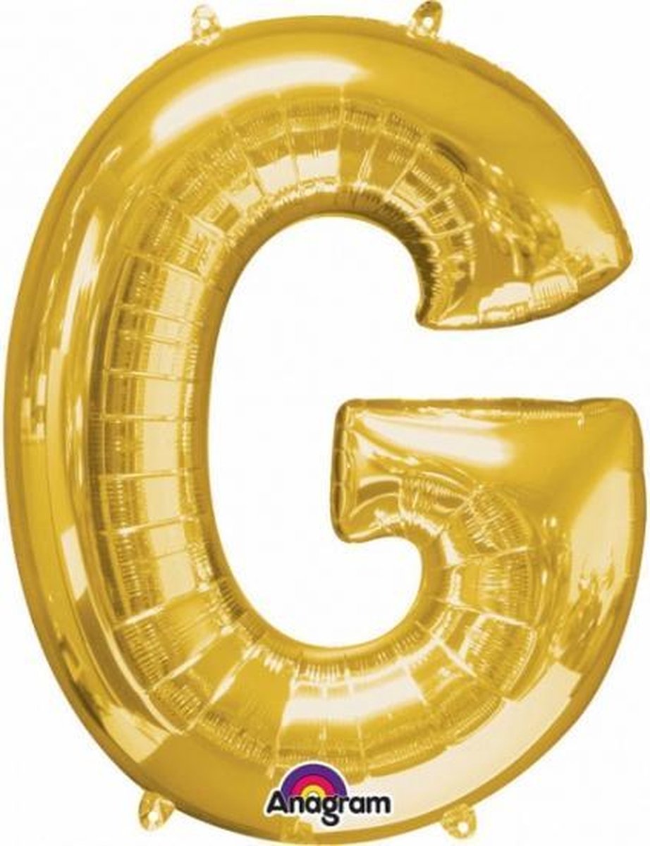 Letter G ballon goud 86 cm