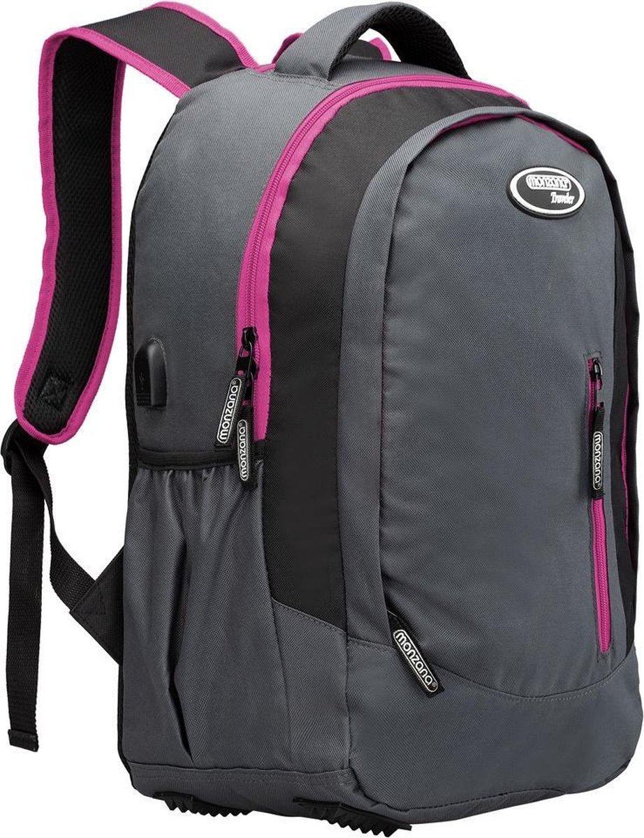 Deuba Monzana Sportrugzak 35L grijs/roze