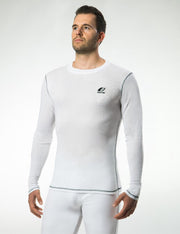 Ondergoed Santec Heren Thermo Shirt Lm Poly. Interlock  2XL Helder Wit
