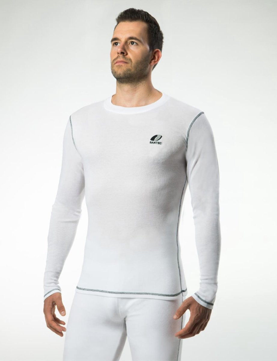 Ondergoed Santec Heren Thermo Shirt Lm Poly. Interlock  2XL Helder Wit