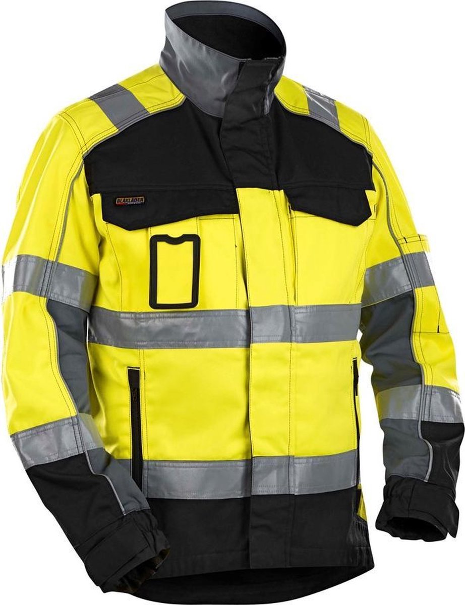 Blåkläder 4051-1811 Jack Ongevoerd High Vis Geel/Zwart maat L