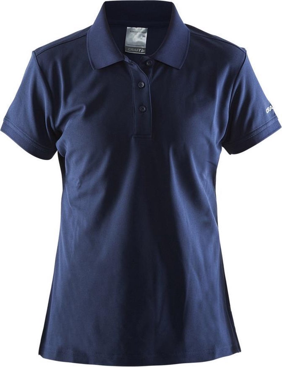 Craft Polo Shirt Pique Classic Women Marineblauw maat S
