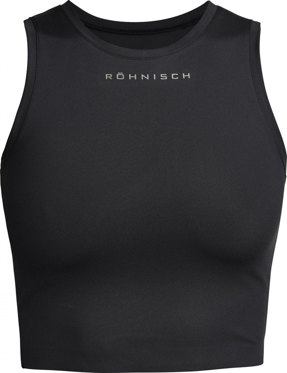Röhnisch Sporttop Dames Polyester/elastaan Zwart/groen Maat Xs