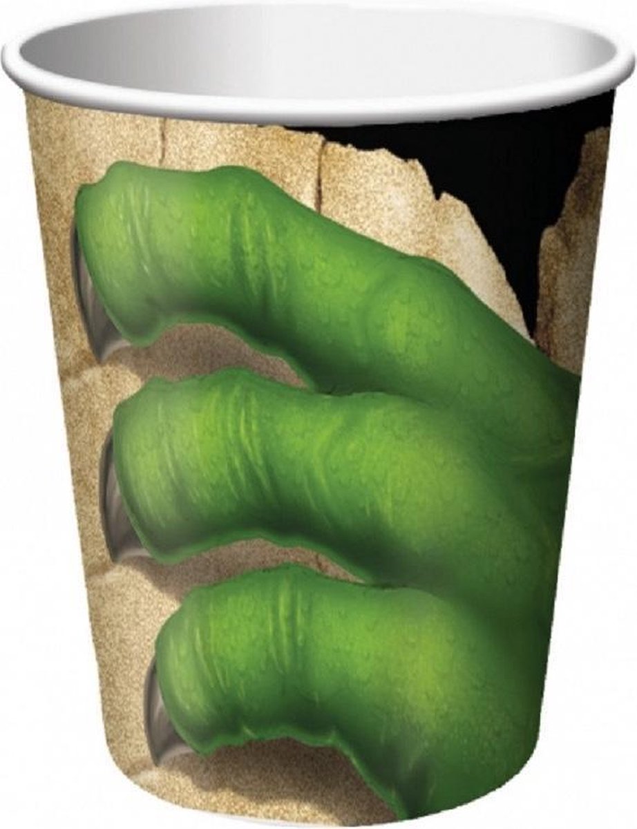 24x stuks Dinosaurus thema feest bekers 250 ml - Kinder verjaardag feestartikelen