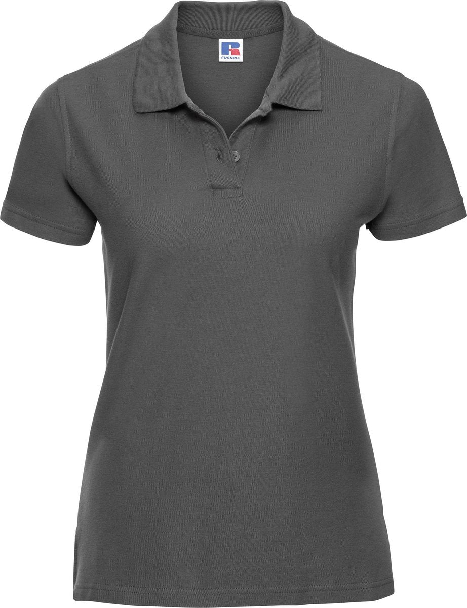 Russell Europa Vrouwen/dames Ultieme Klassieke Katoenen Korte Mouwen Poloshirt (Titanium)
