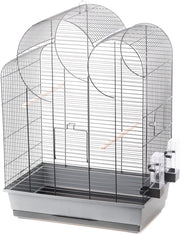 54740 -  Vogelkooi Soof Grijs/Zwart