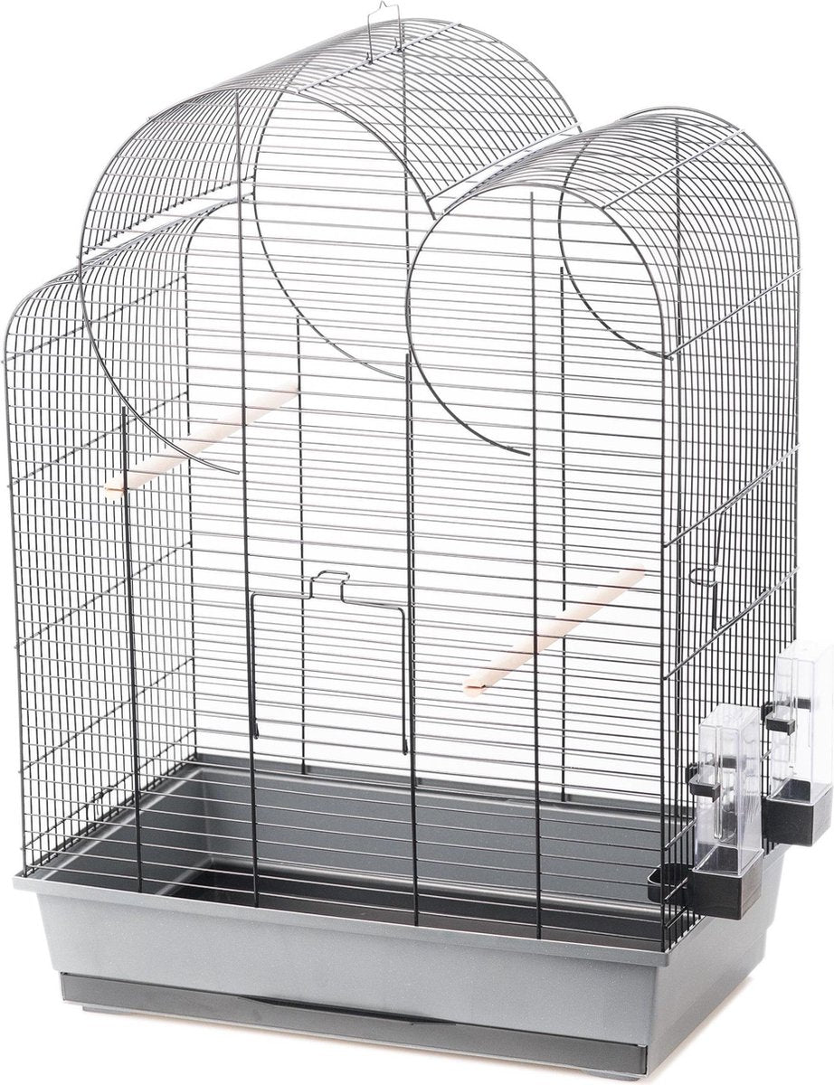 54740 -  Vogelkooi Soof Grijs/Zwart