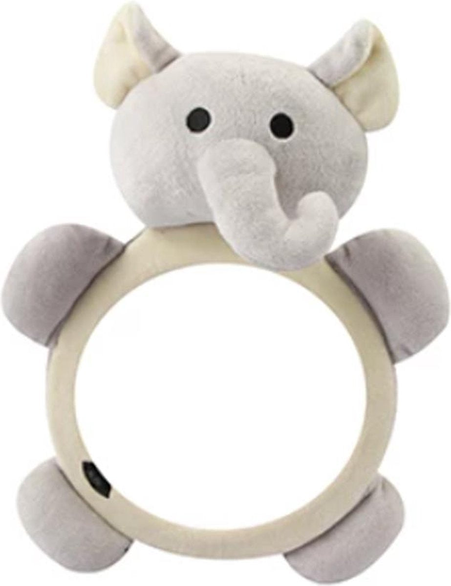 Auto Knuffelspiegel - Baby - Achteruitkijkspiegel - Eenvoudige bevestiging - Veiligheid - Olifant
