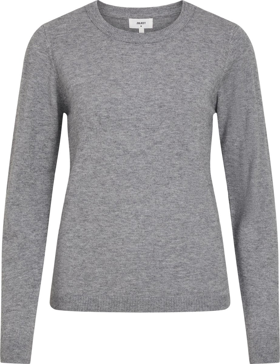 OBJECT OBJTHESS L/S O-NECK KNIT PULLOVER  Dames Trui - Maat M