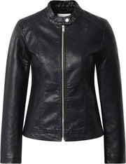 Jacqueline De Yong Stormy Faux Leather Dames  Jas - Maat M (38)