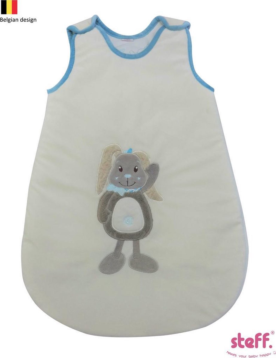 Steff konijntje blauw slaapzak 70 cm