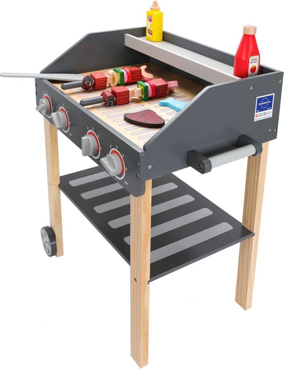 Mamabrum Houten Grill - BBQ Master -  Speelgoed BBQ