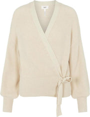 Objviolette L/s Knit Cardigan 113 23034968 Sandshell