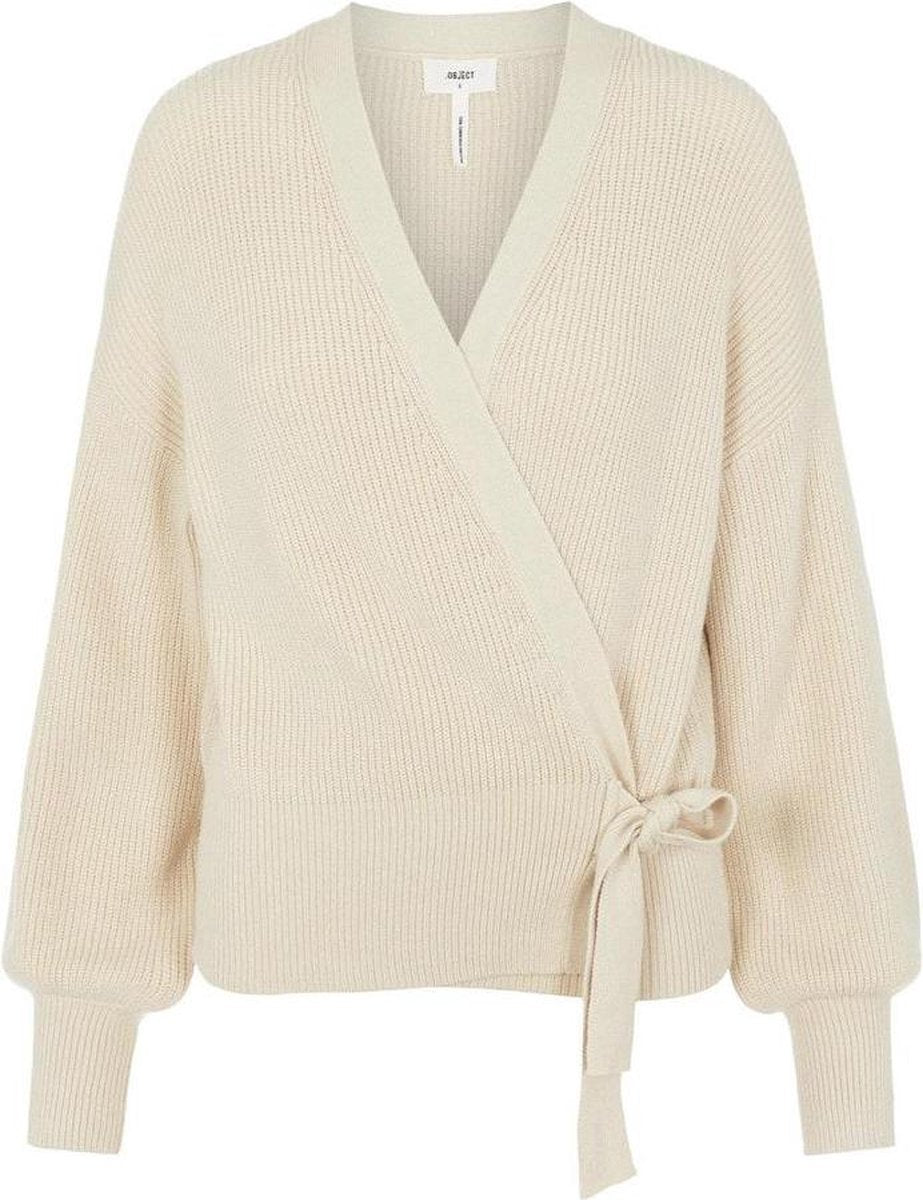 Objviolette L/s Knit Cardigan 113 23034968 Sandshell