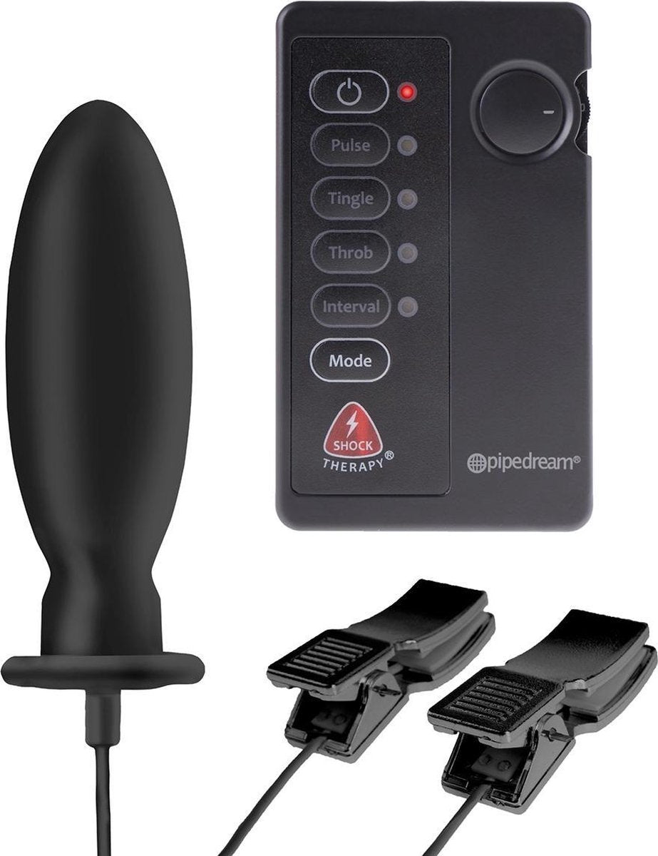 Pipedream FF Shock Therapy Electro stimulatie apparaat Kinky Couples Travel Kit zwart - 3