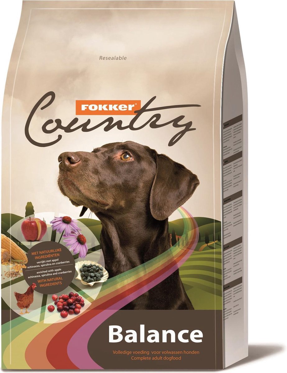 Fokker Country Balance Gevogelte - Hondenvoer - 13 kg