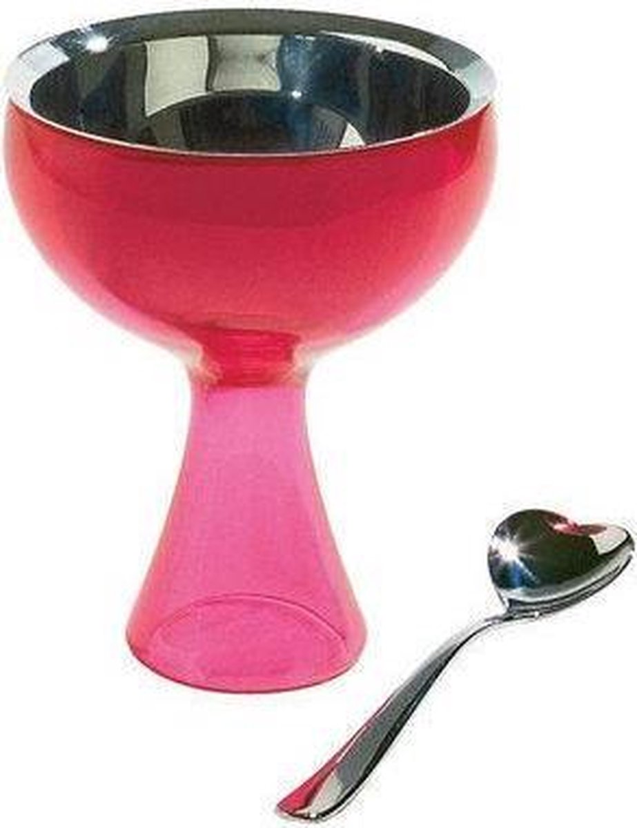 ALESSI Dessertbord ALESSI Dessertschaal met ijslepel