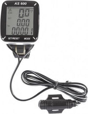 Fietscomputer assize as-600 zwartwit - ZWART