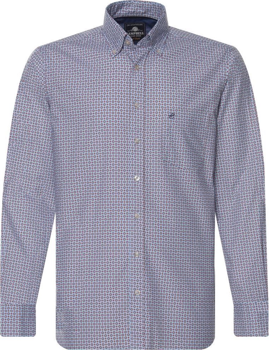 Campbell Classic Casual Overhemd Heren lange mouw