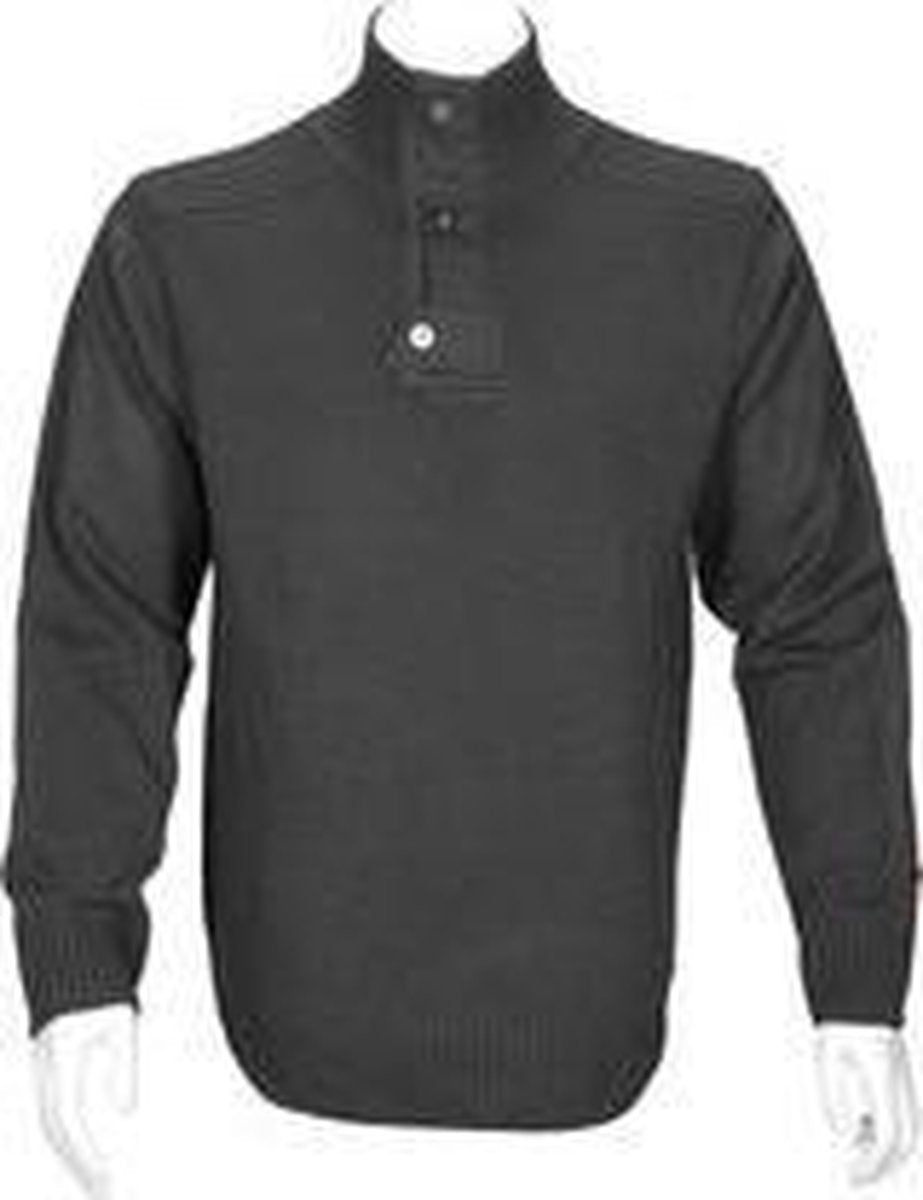 T'RIFFIC STORM Schipperstrui 50/50 wol/acryl Antraciet size L