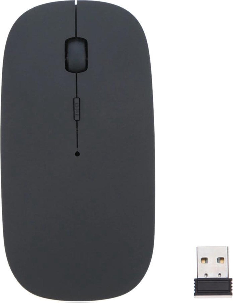 2.4 Ghz draadloze muis - 1600 dpi - Zwart - Plug&play