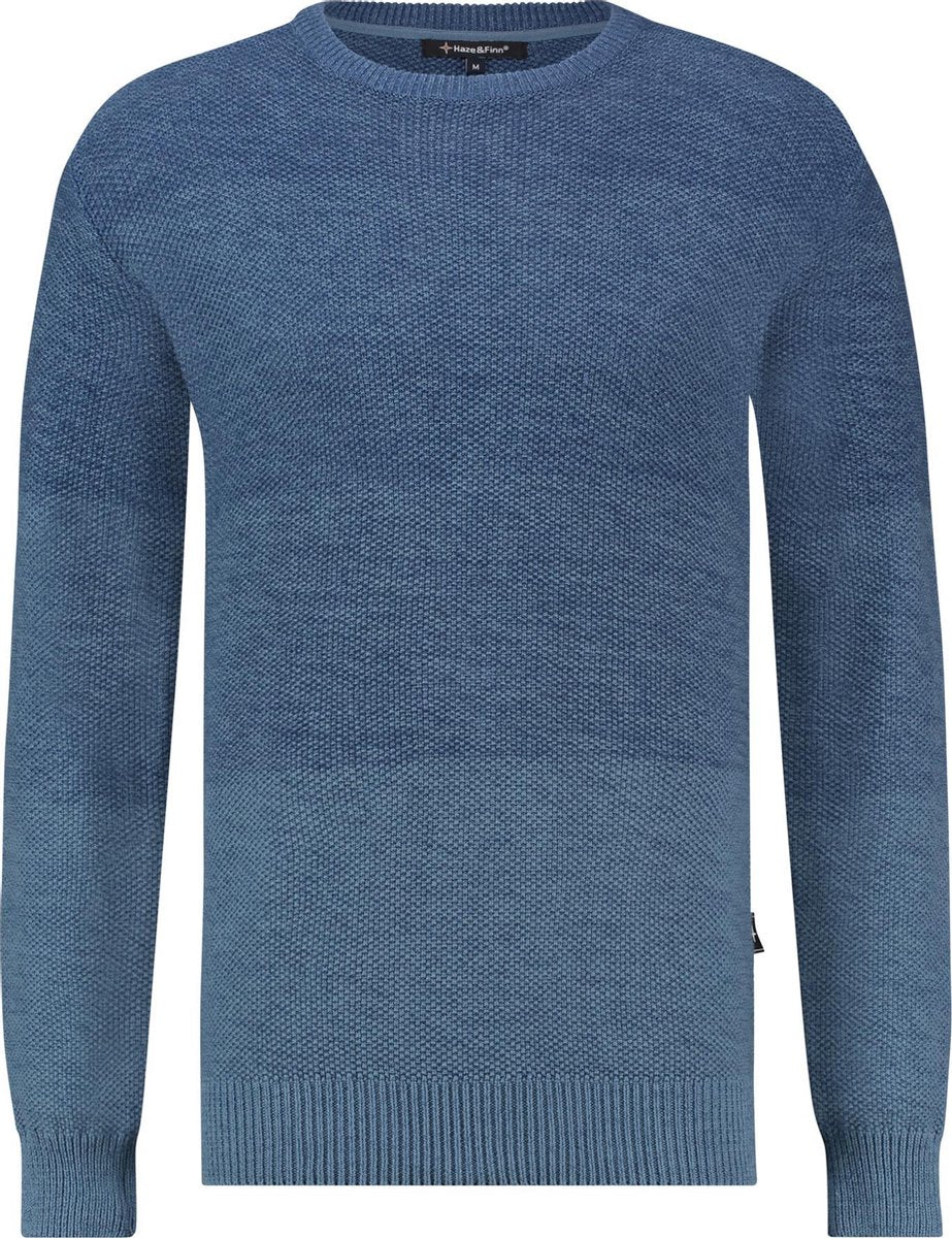 Haze&Finn Trui Blauw (MC12-0202 Bering Sea To Indigo)