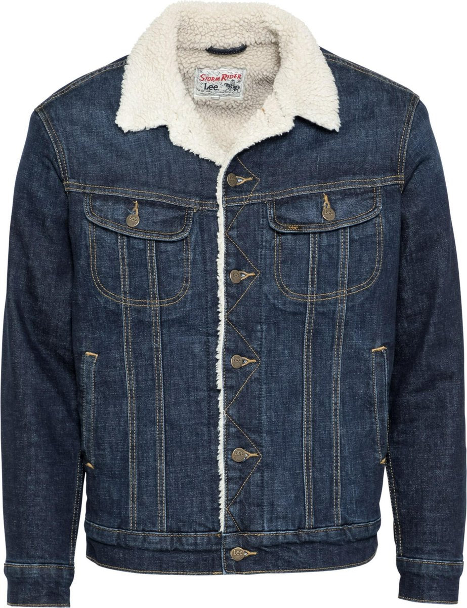 Lee tussenjas sherpa Blauw Denim-L