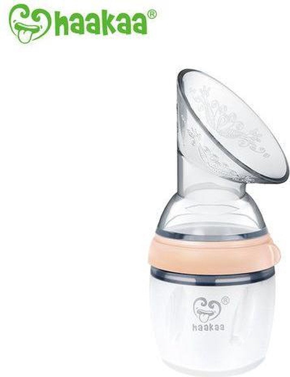 Haakaa Siliconen Generatie 3 kolf 160ml Peach