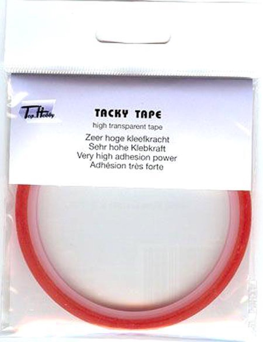 10 Rollen Tacky Tape - 6 mm x 5 mtr - Zeer hoge kleefkracht