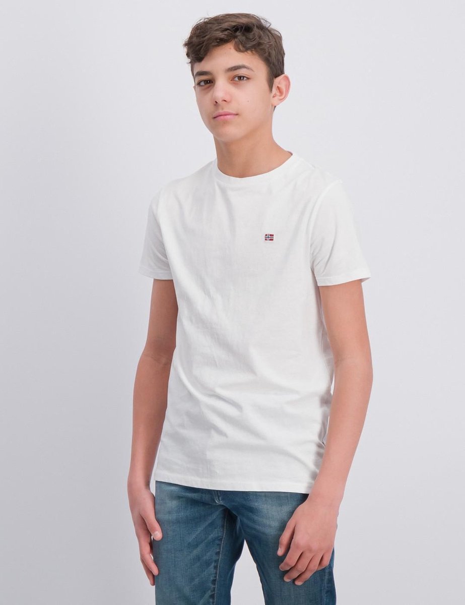 Napapijri K Selios Brightwhite 002 Kids T-shirt Wit