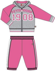Joggingpak feyenoord baby grijs/roze maat 74