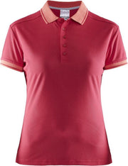 Craft Noble Polo Pique Shirt Wmn Roze maat S