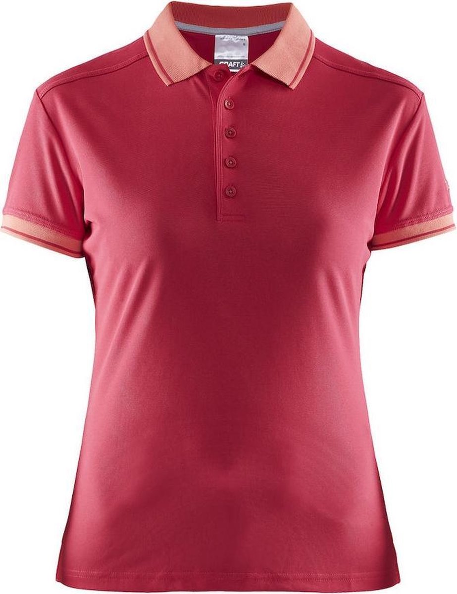Craft Noble Polo Pique Shirt Wmn Roze maat S